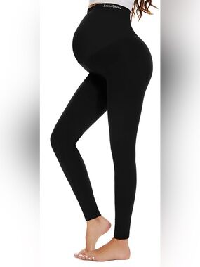 Smallshow Maternity leggings - size large - Black